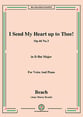 I Send My Heart up to Thee!Op.44 No.3, in D flat Major Vocal Solo & Collections sheet music cover